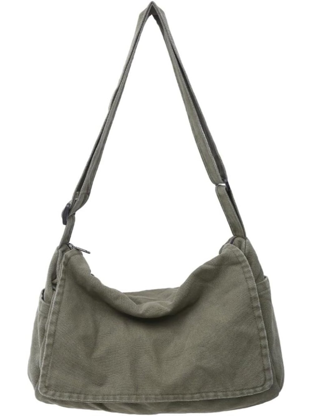 Messenger Bag for Women Men Satchel Bag Canvas Crossbody Shoulder Bag Casual Sli